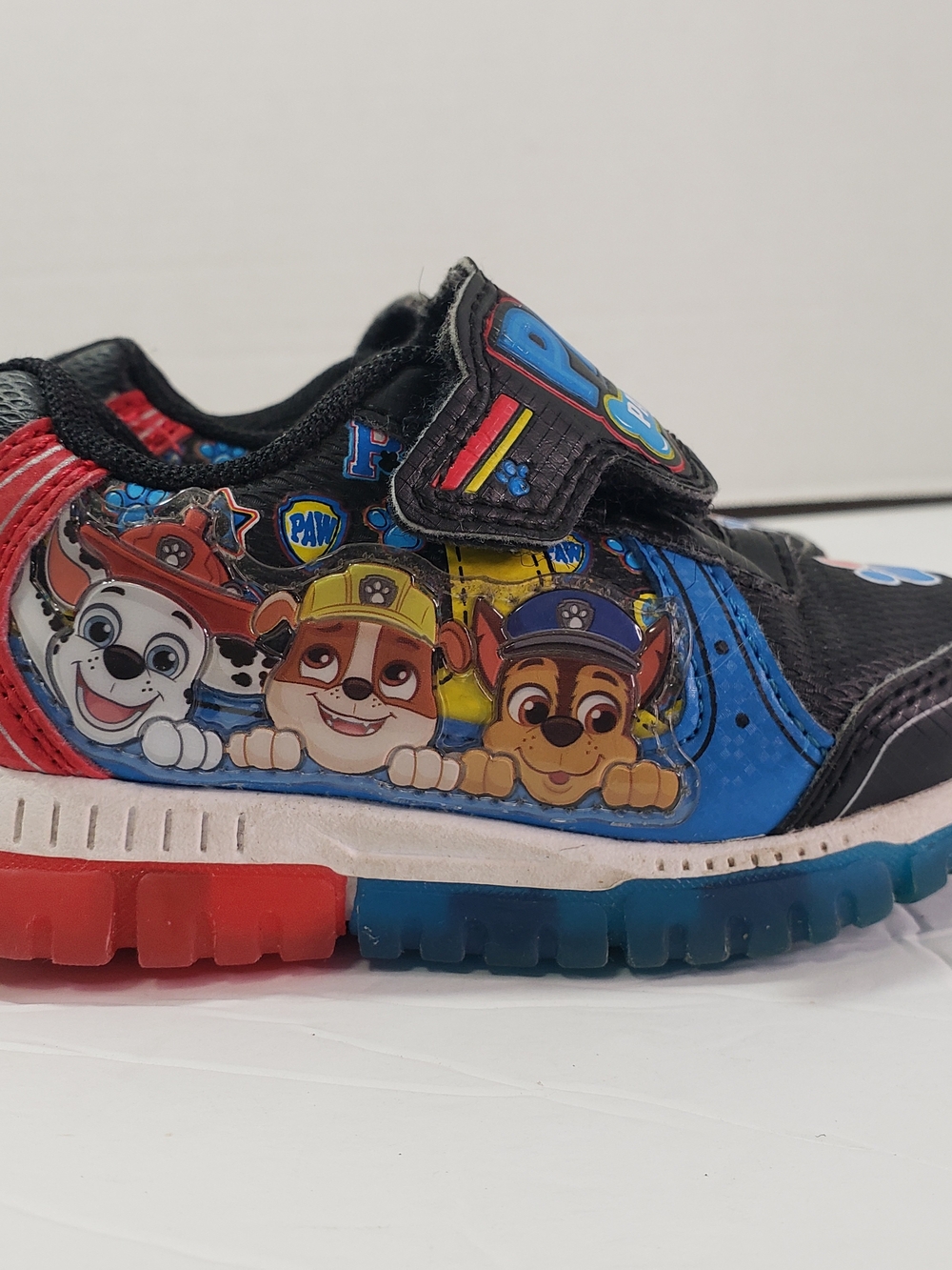 Paw Patrol Kids Sneakers - Black, Blue, Red, Yellow Sneakers Sz: 6